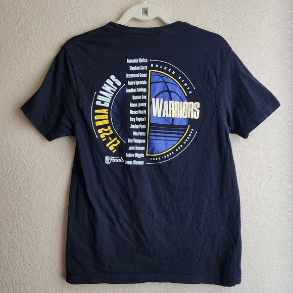 Golden State Warriors 2021-2022 NBA Champions Black Fanatics T-Shirt Size M - Picture 7 of 11